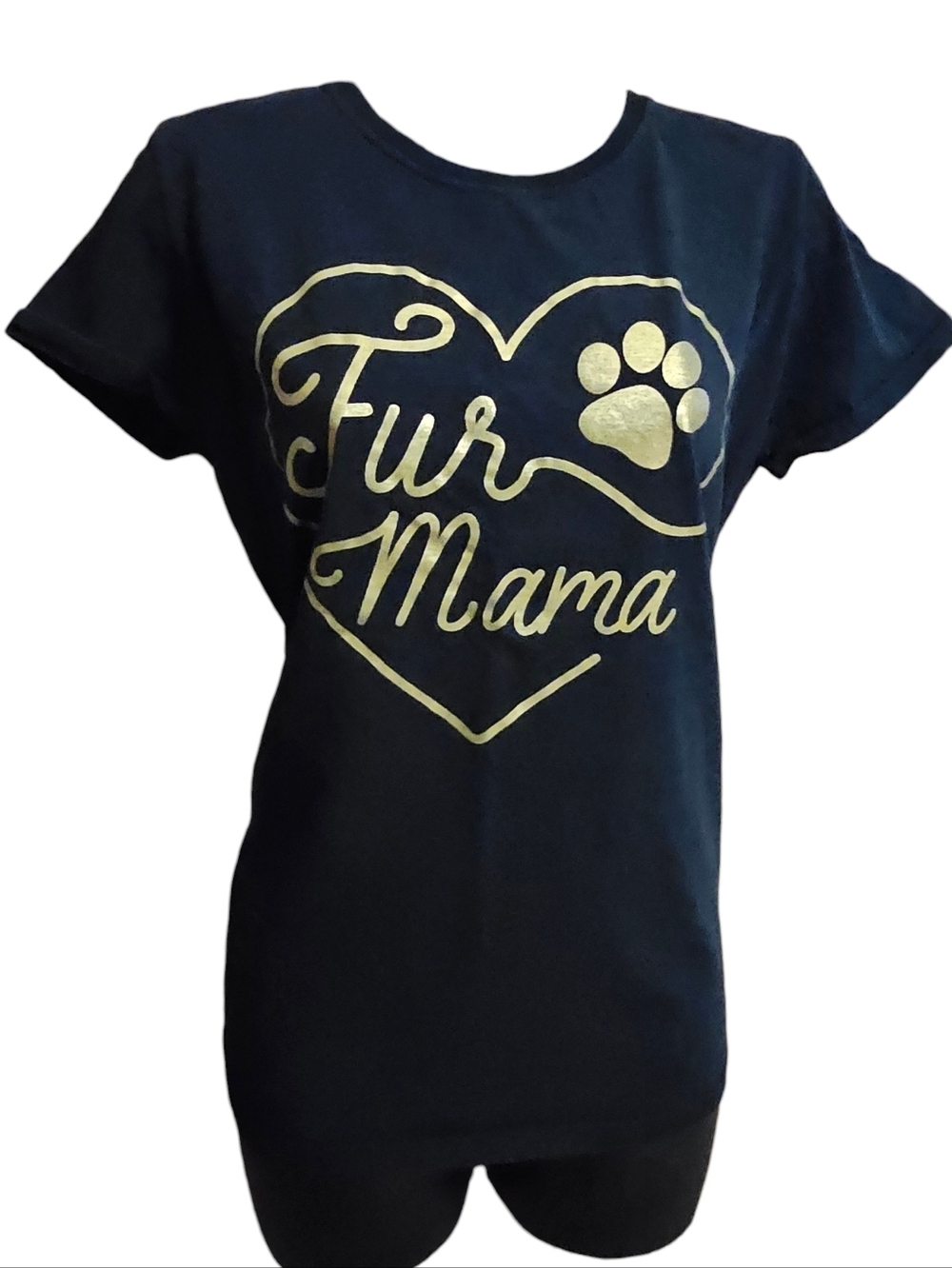 Fur Mama Paw Print LG Graphic Tee
